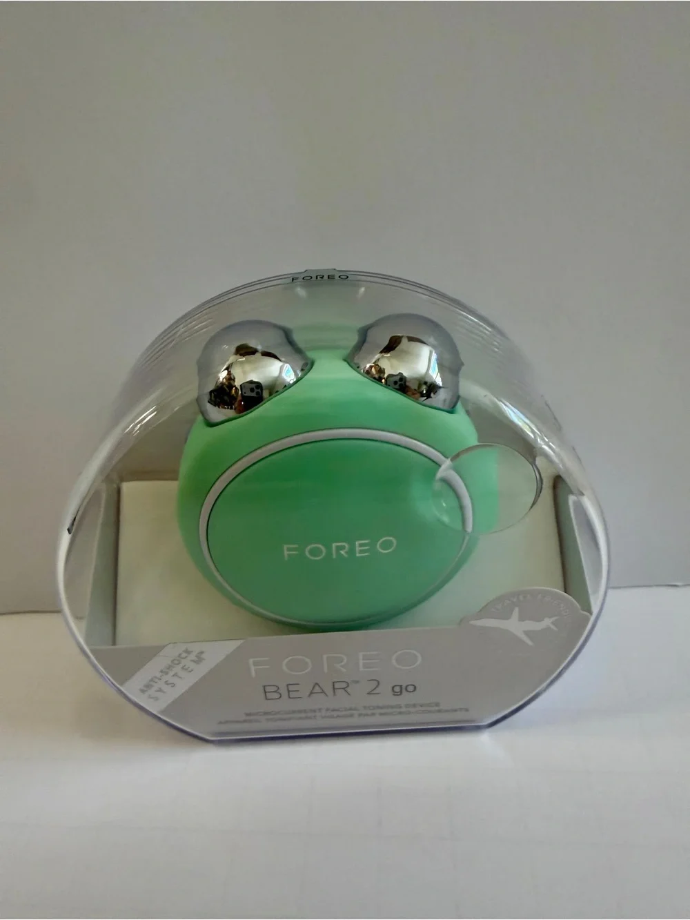 FOREO Bear 2 Go Microcurrent Facial Toning Device - BNIB, Mint Green Colot